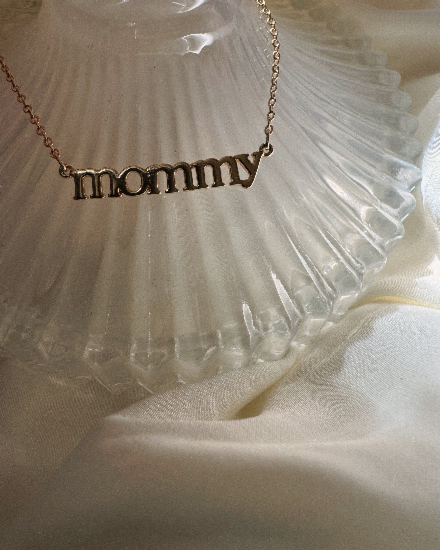 Mommy Gold Charm Necklace