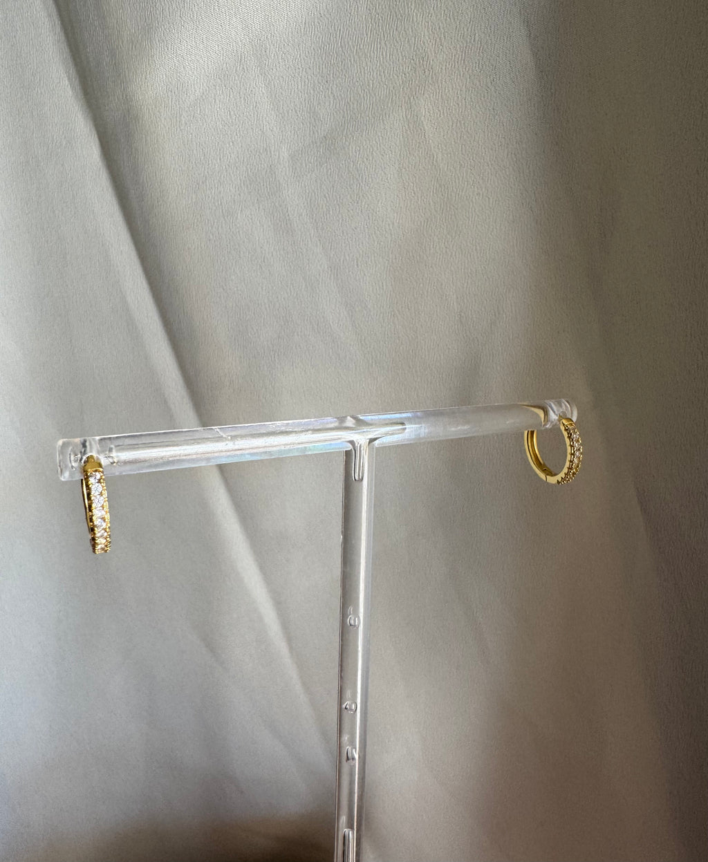 Pumpkin Queen 14K Golf Filled Huggies Cubic Zirconia