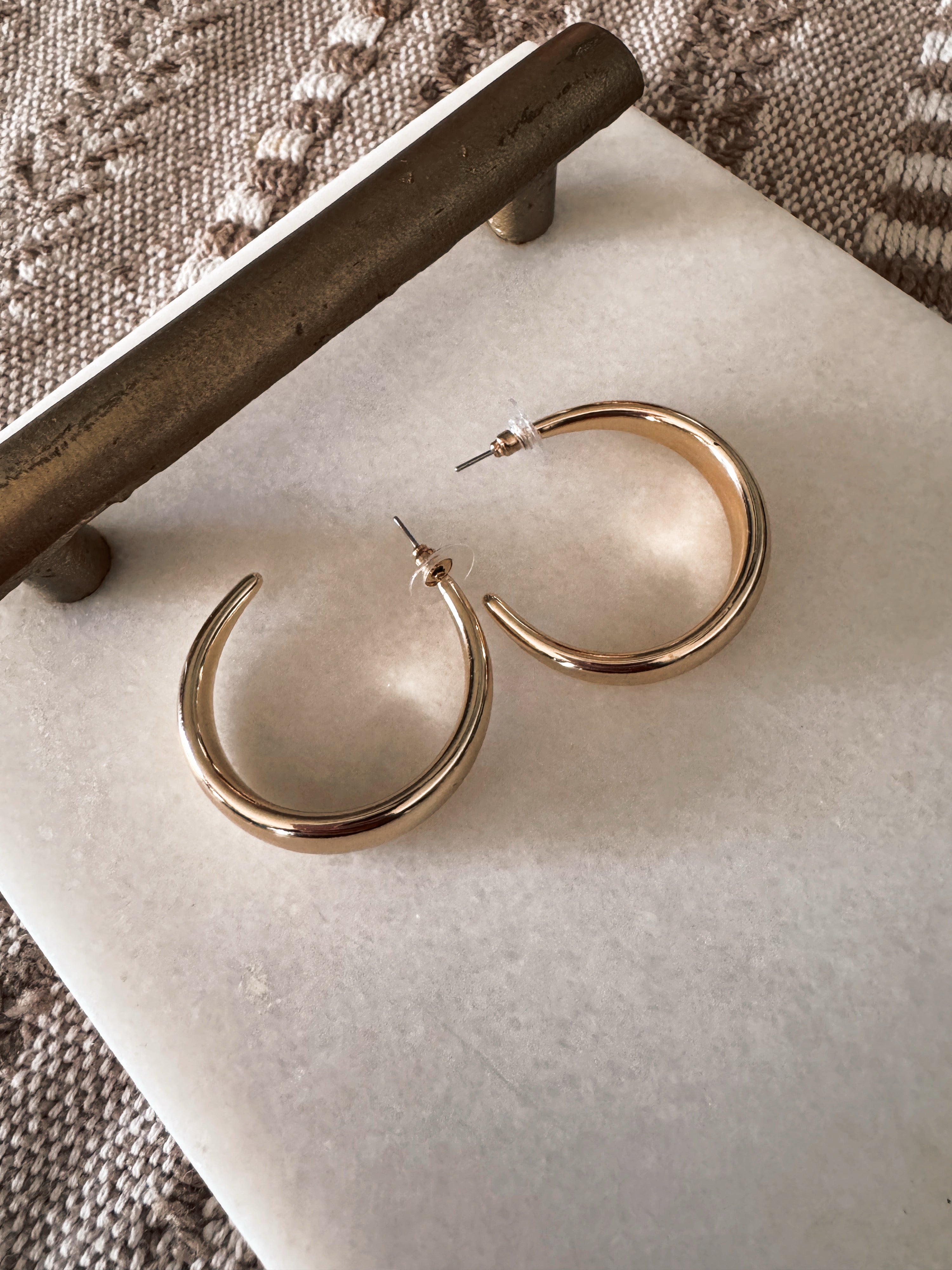 Like A Doll Gold Medium Hoops
