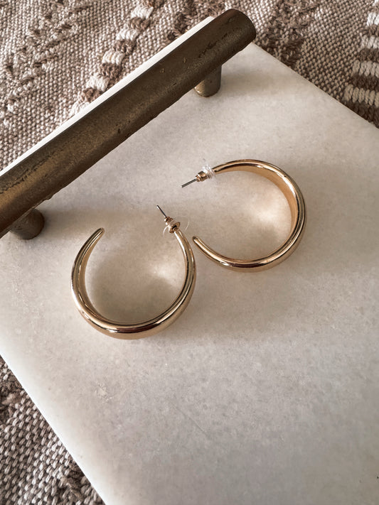 Like A Doll Gold Medium Hoops