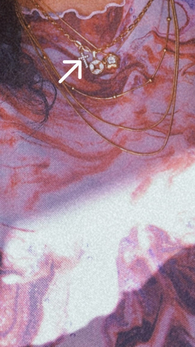 Kate Cross Charm Stainless Steel Necklace