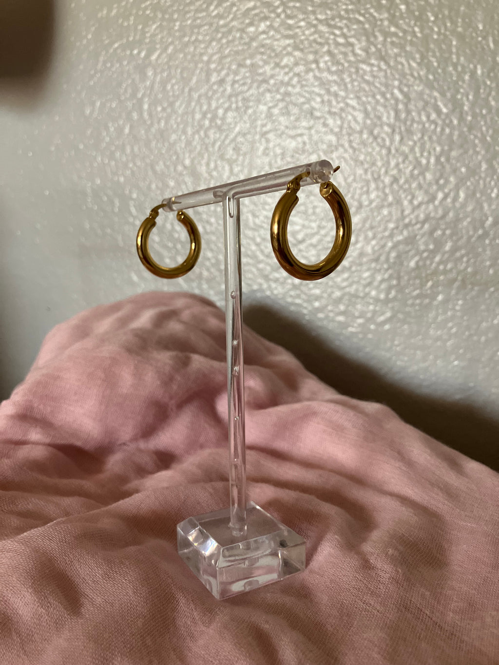 Got A Call From Fall Stainless Steel Hoops