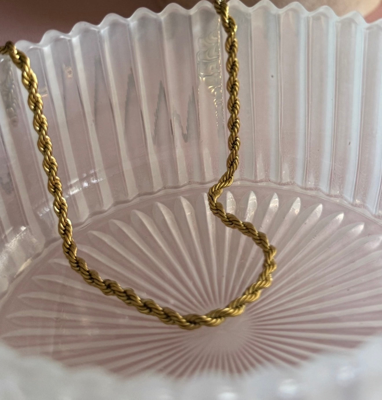 Main Character Energy 14K Gold Filled Rope Necklace