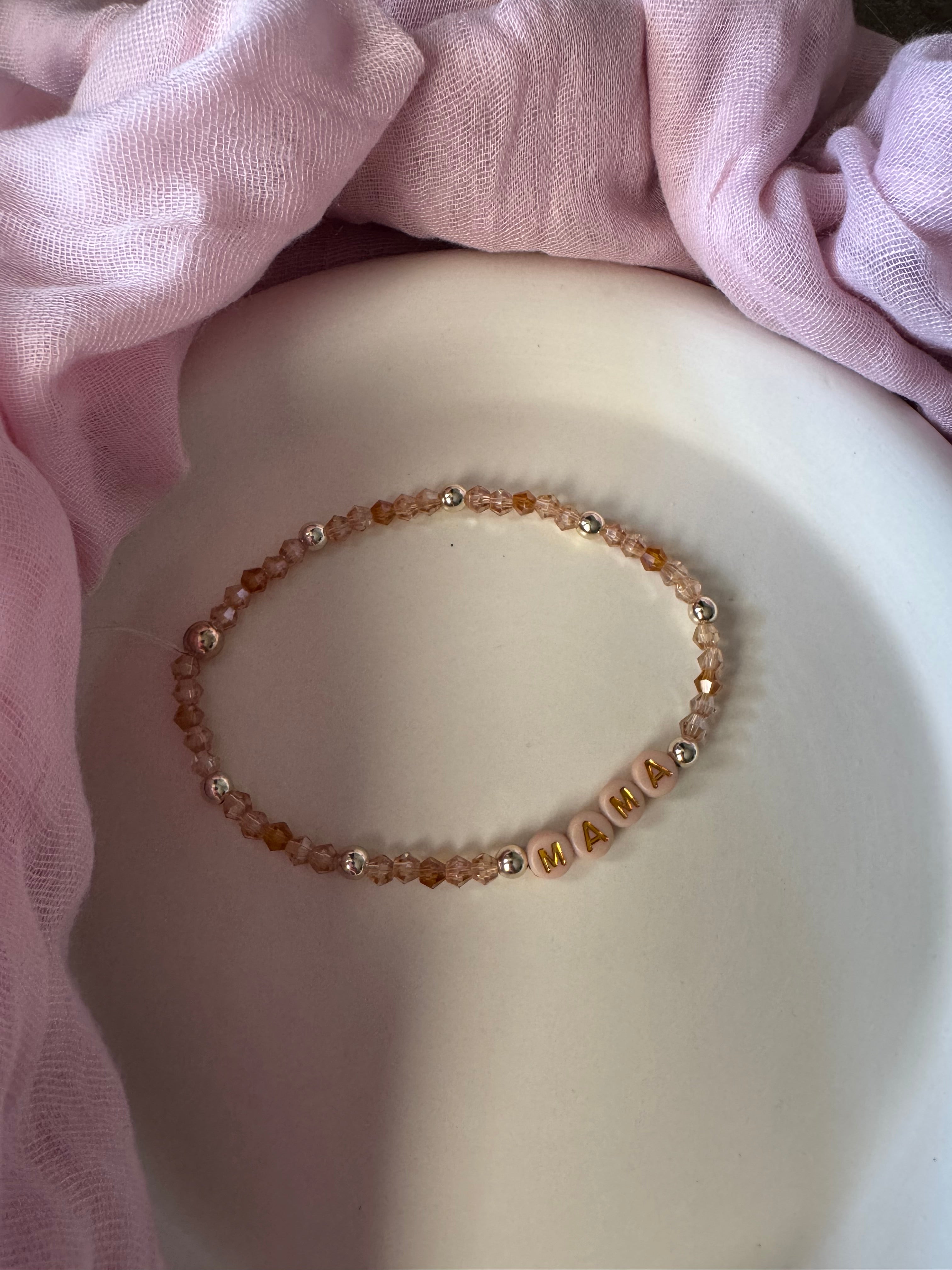 Mocha Neautral Beaded Bracelet