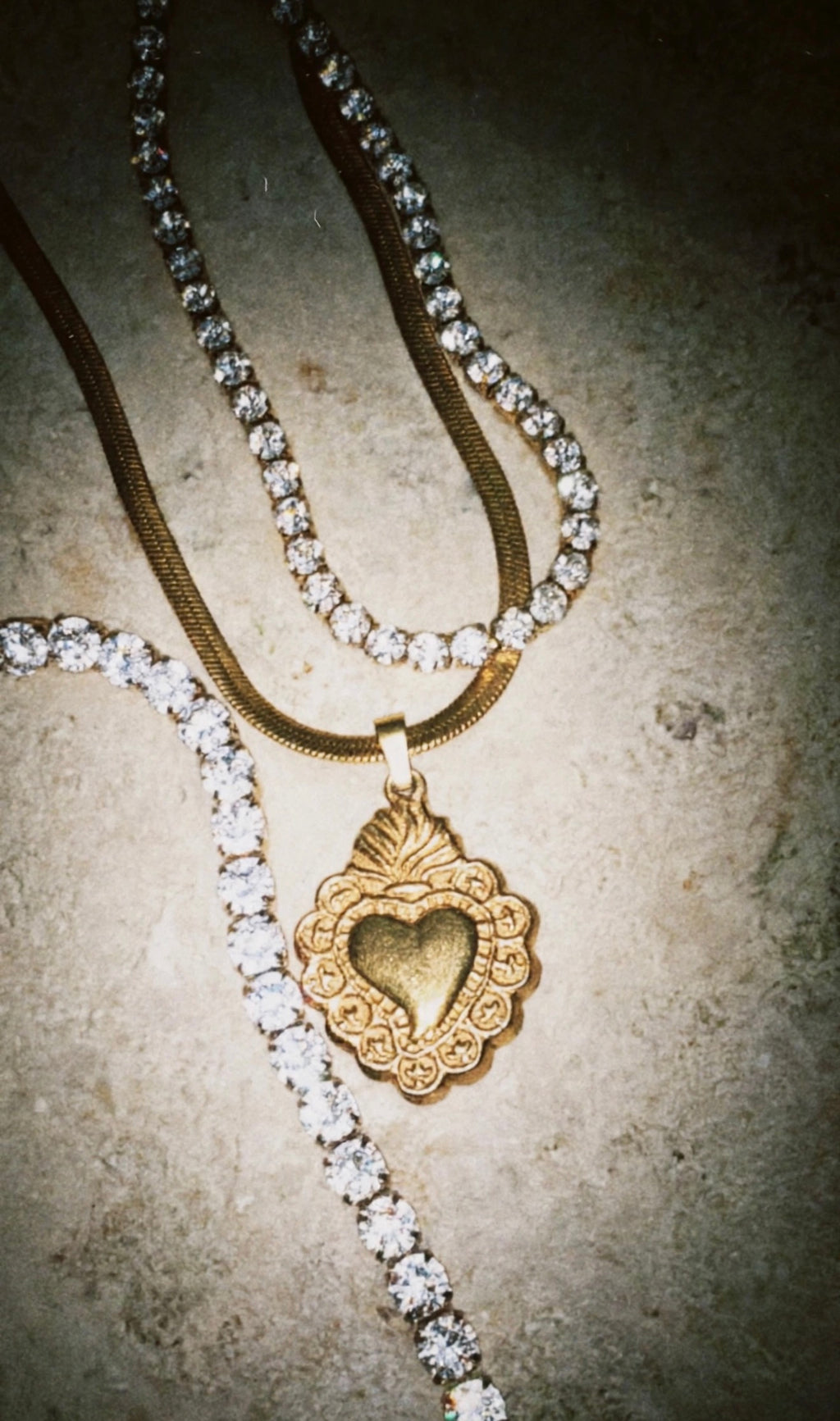 Sacred Heart Stainless Steel Necklace