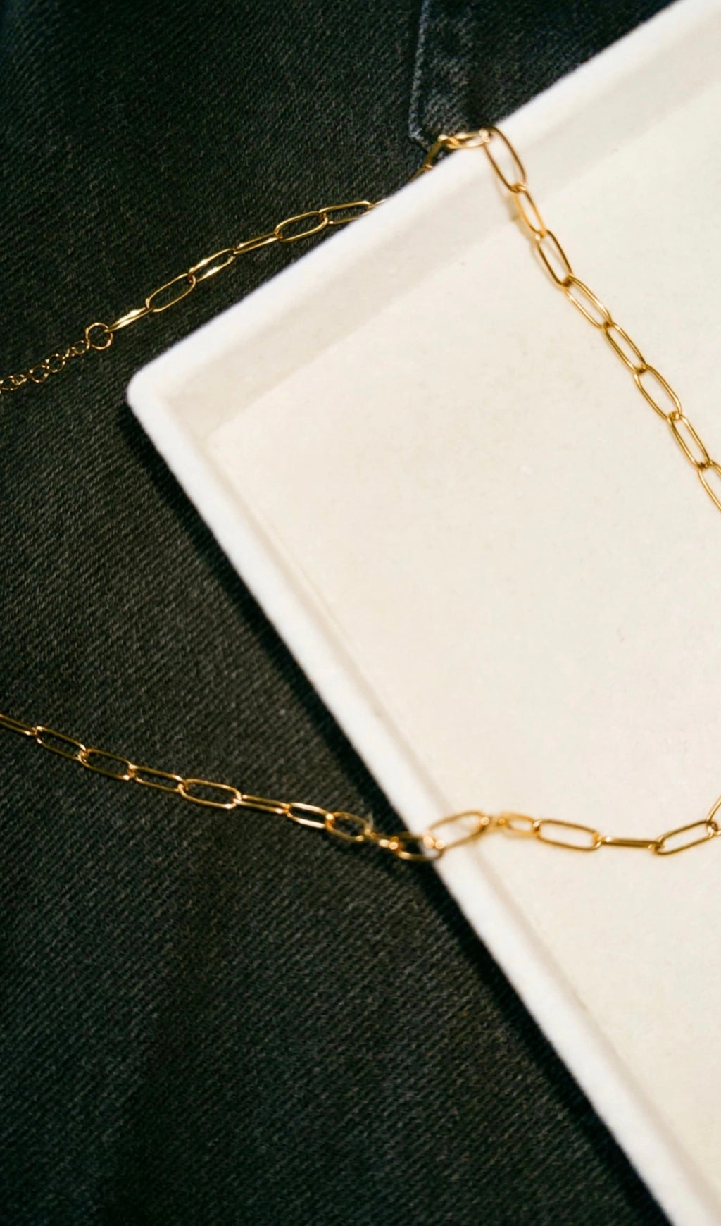Me & Mine Paper Clip Stainless Steel Necklace