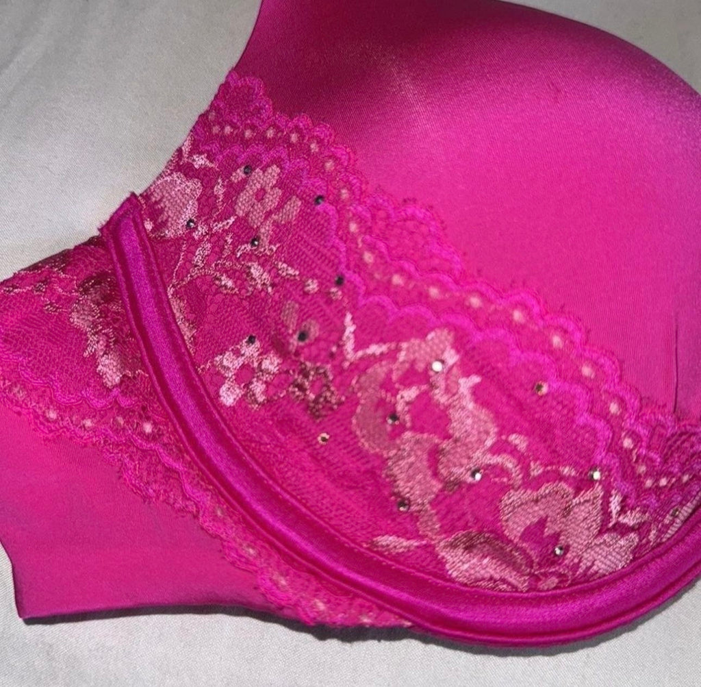 Victoria's Secret Pink Lace Bra Size 34C