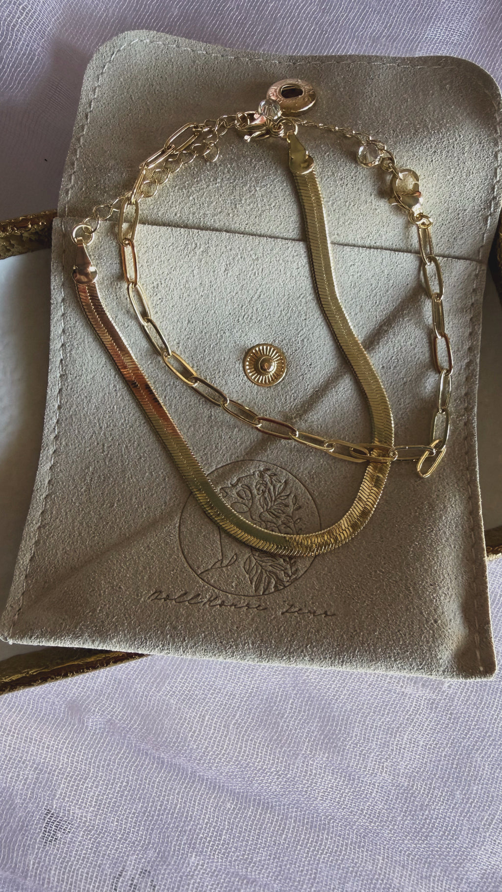 Five Coffees Later 14K Gold Filled Duo Bracelets