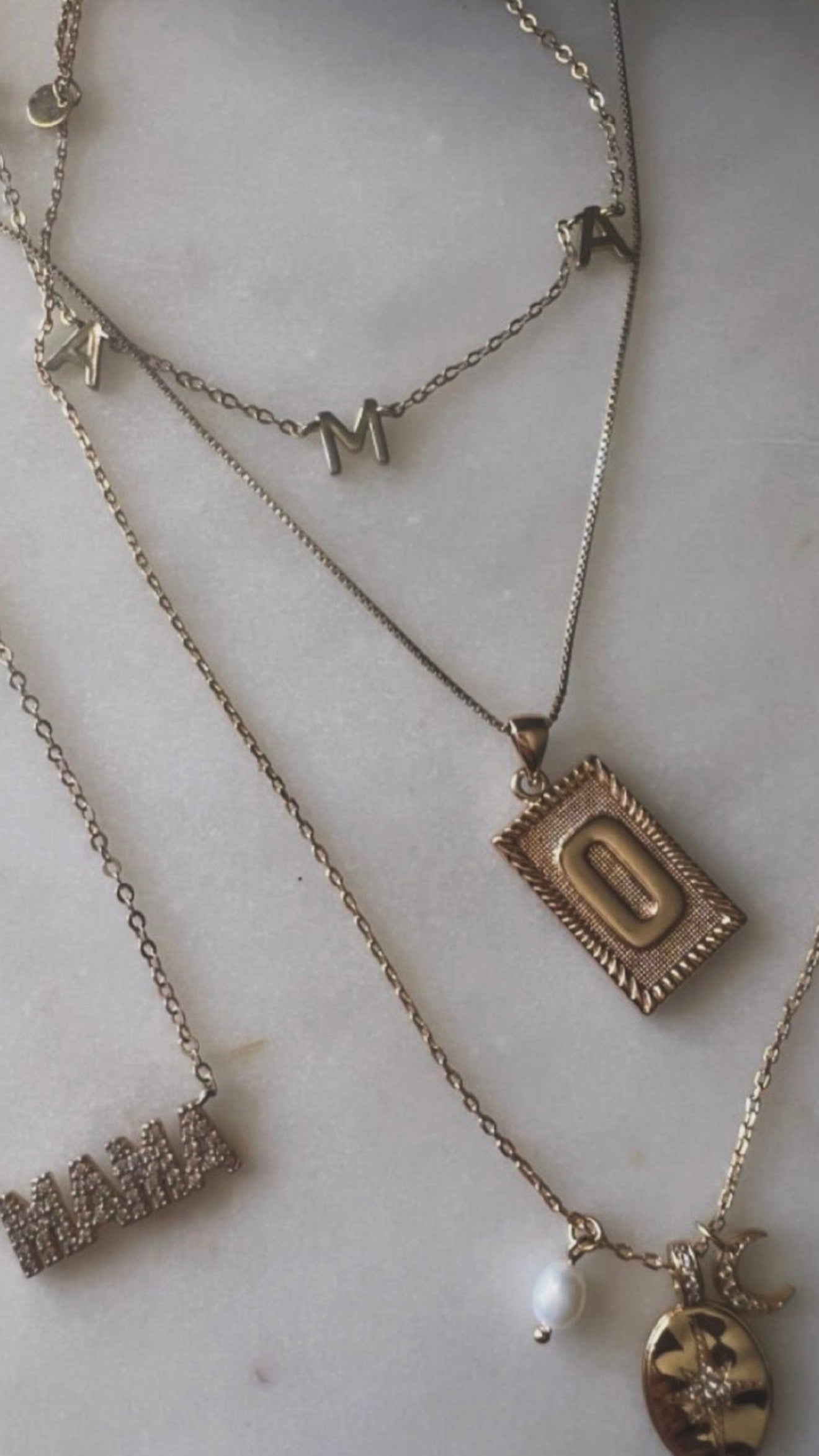 24/7 14K Mama Necklace