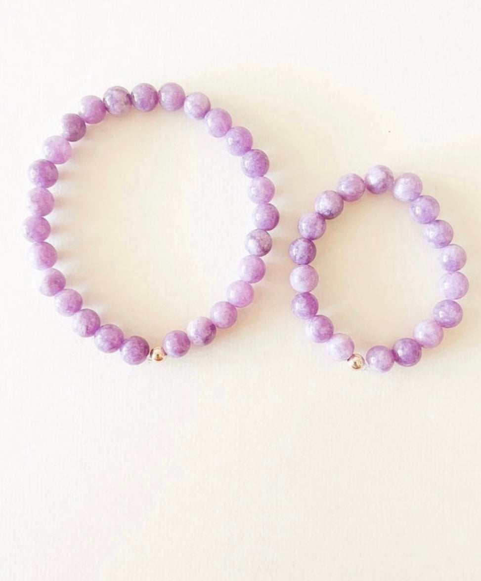 Lavender Love Lavender Beaded Bracelet